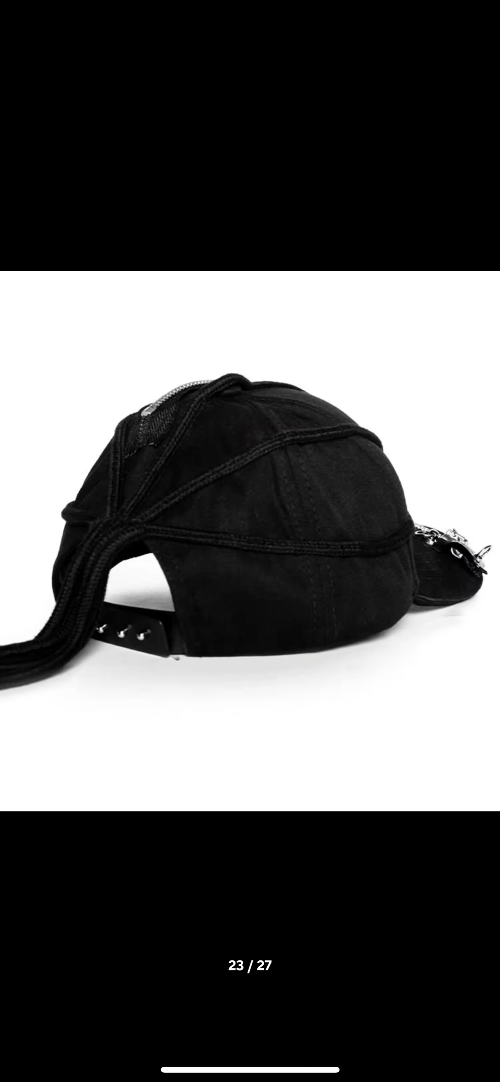 Inside out Zip and string cap