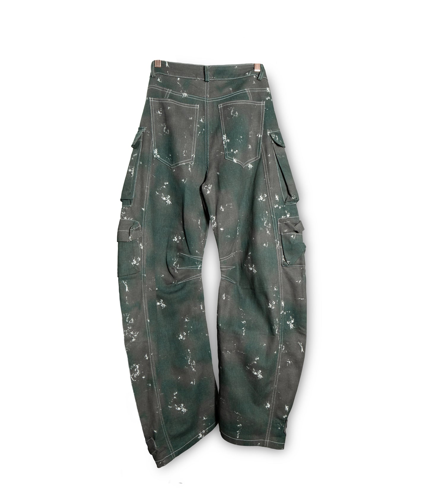Multi pocket high waisted cargo