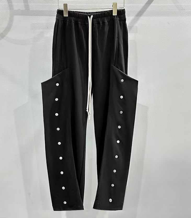 Eleven unisex side button pants