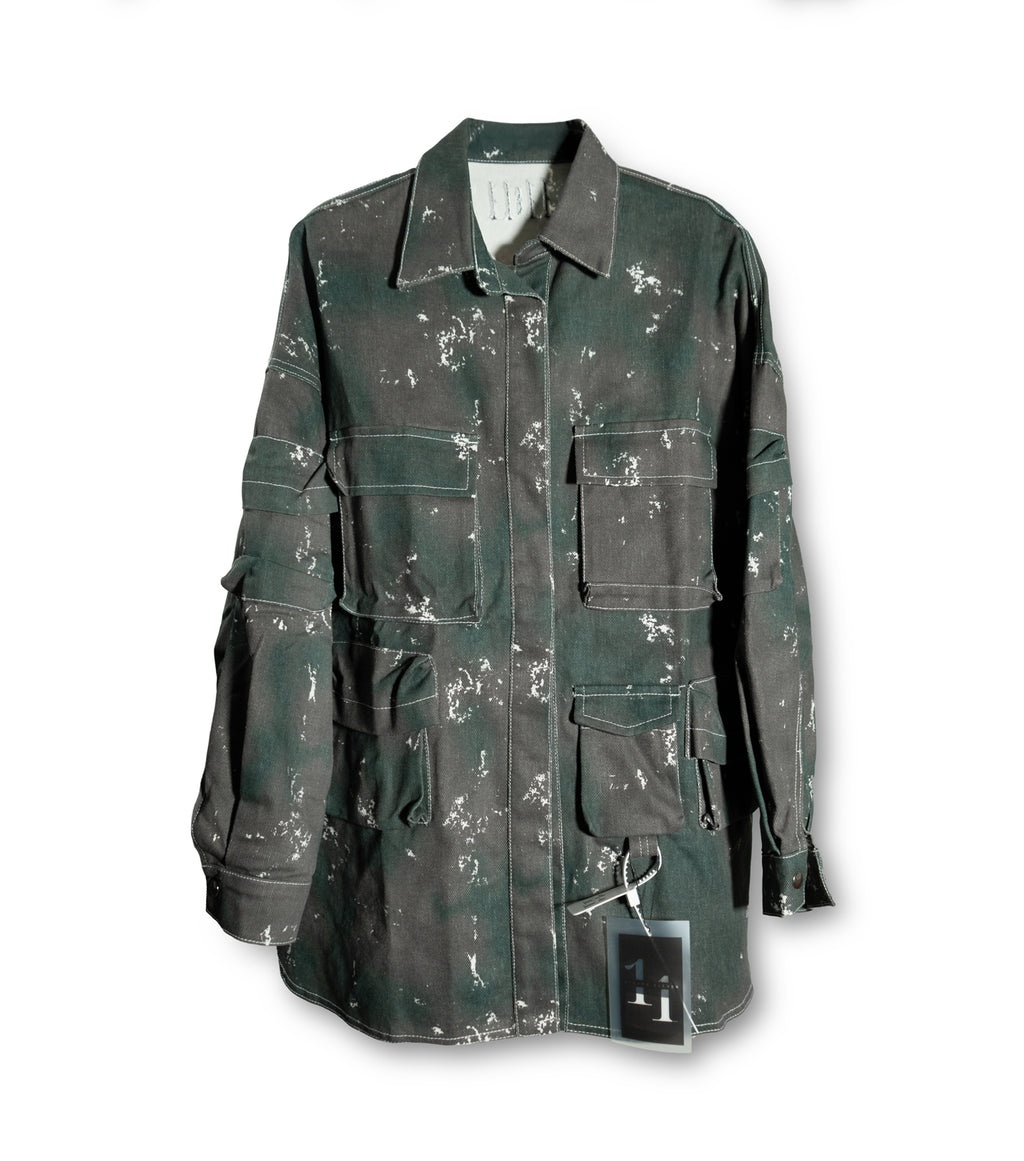 Over sized cargo jacket